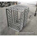 Cast heat resistant basket for heat treatment furnace